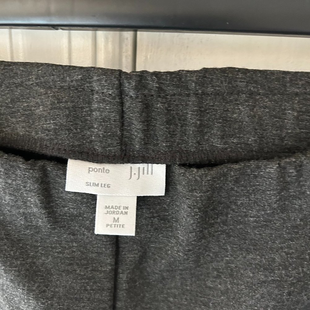 J Jill Ponte slim leg pants